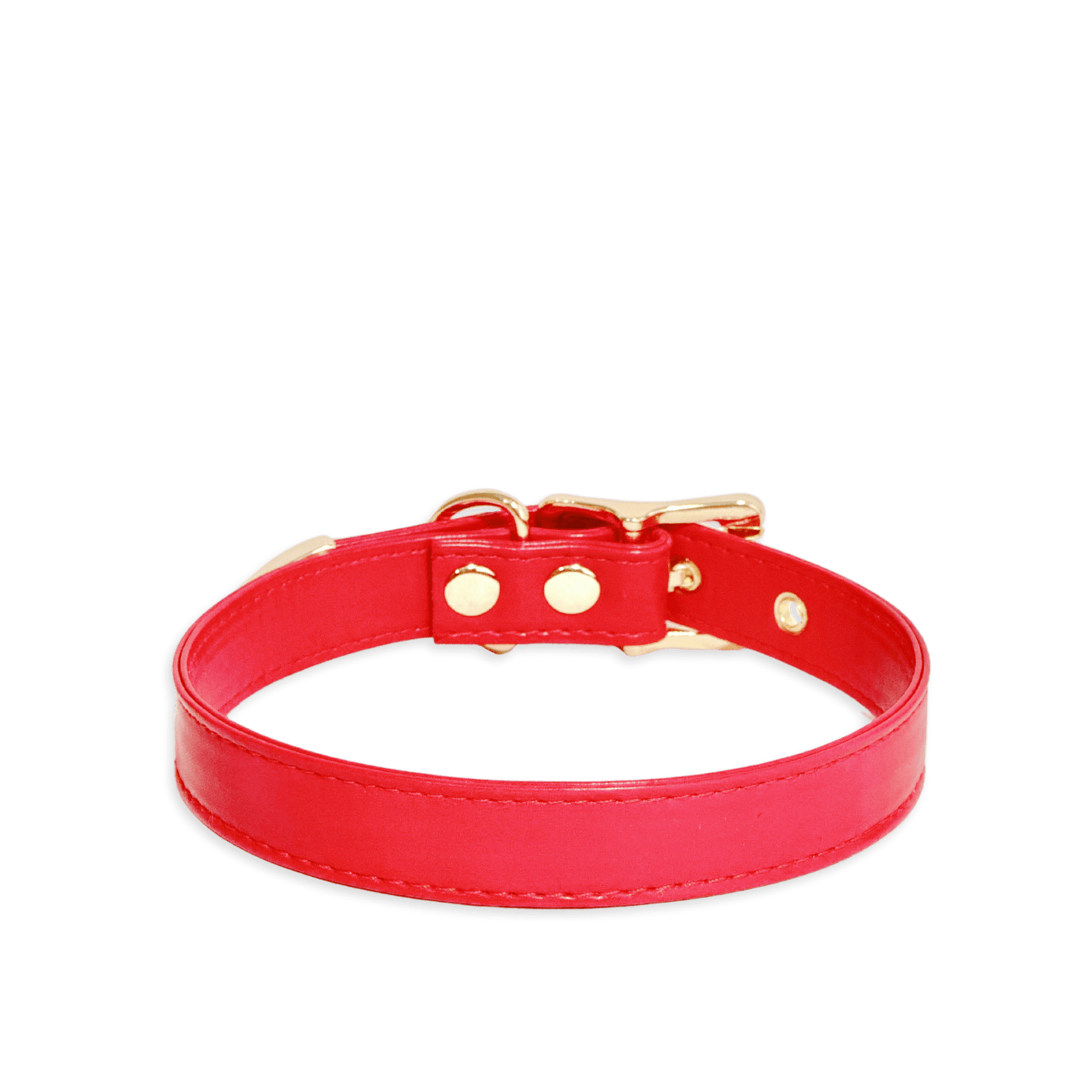 Classic Red Leather Collar - Master Love