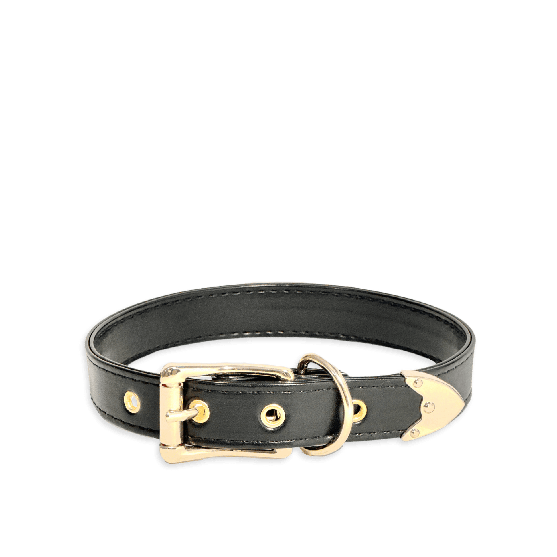 Classic Black Leather Collar - Master Love