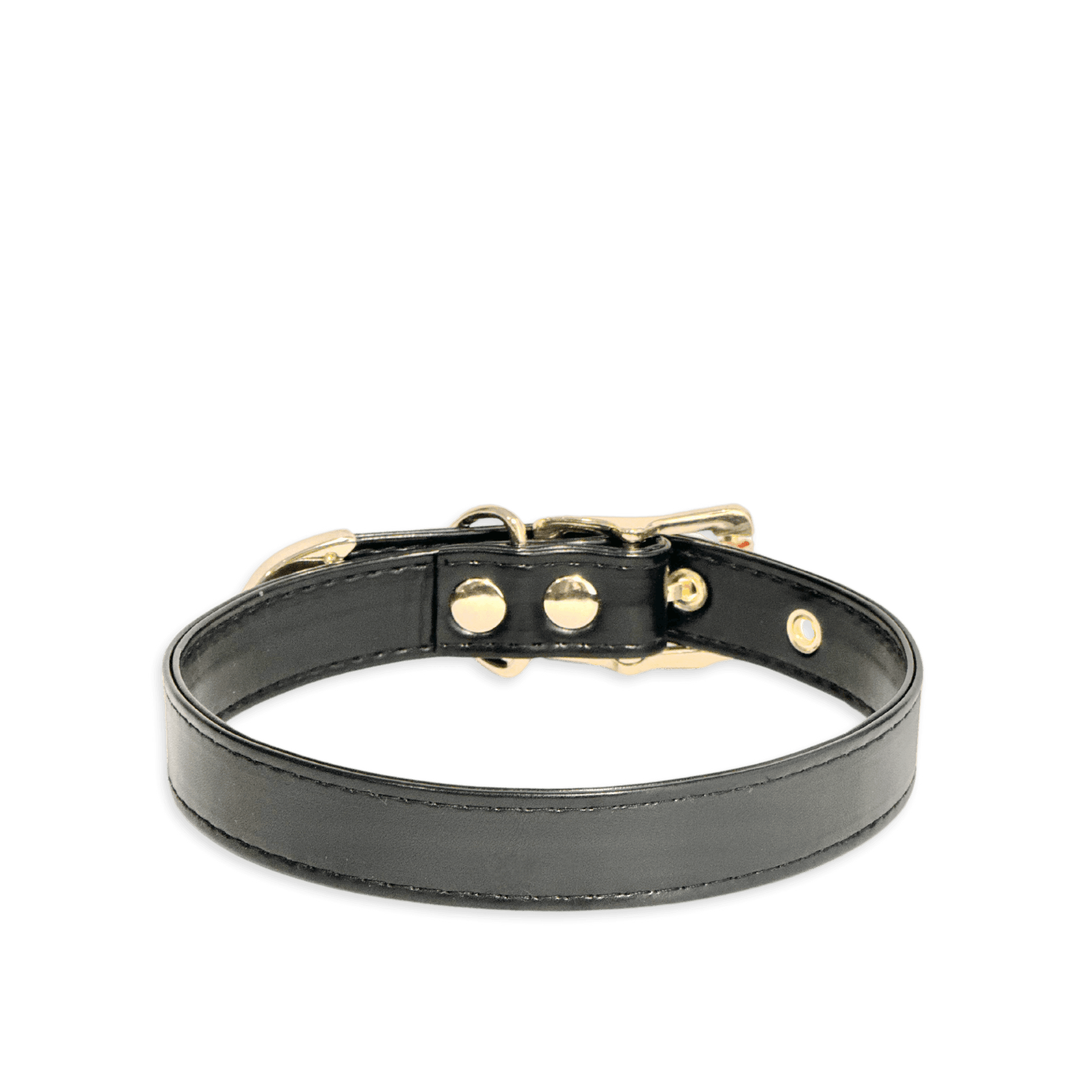 Classic Black Leather Collar - Master Love