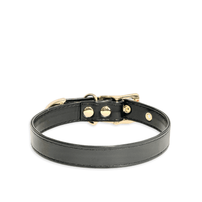 Classic Black Leather Collar - Master Love