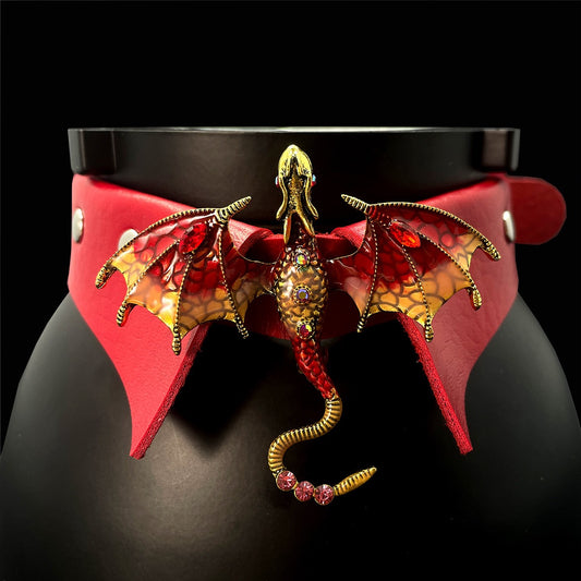 Dragon Master leather collar