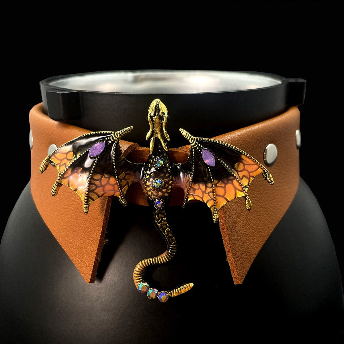 Dragon Master leather collar