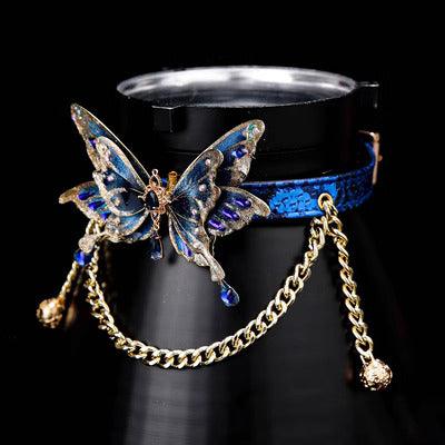 Butterfly Leather Collar - Master Love